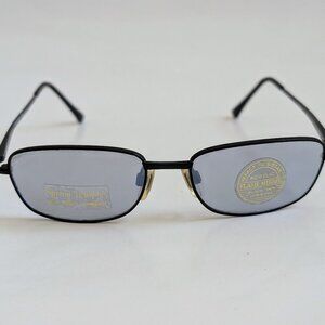 NWT Vintage 90's Small Rectangle Metal Sport Sunglasses (M.Black)